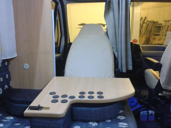 Seduta dinette camper modificata